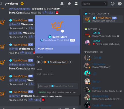 Fivem Discord Bot | Keep Track Of Your Fivem Server