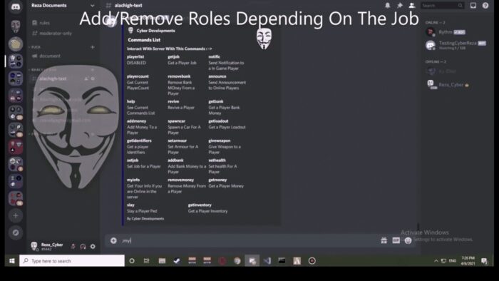 In Game Discord Logs & Discord Bot V2