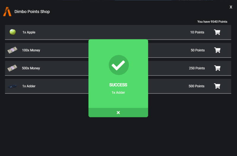 Points Shop System V1